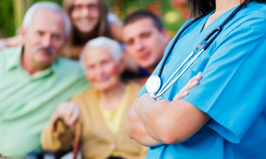 Nurse with Family